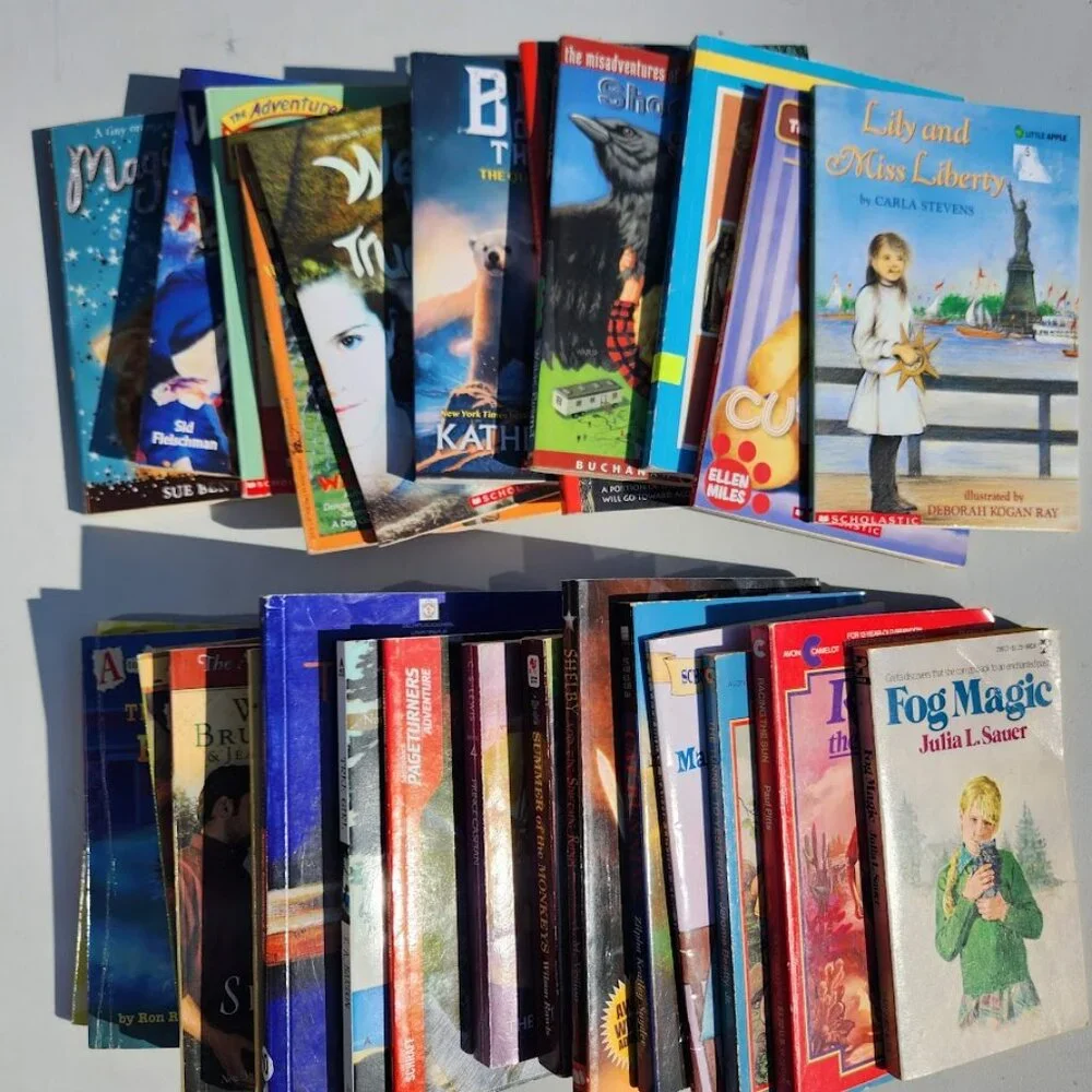 4 Book Bundle Lot Set Chapter Books Young Adult Literature Novels Mystery Books